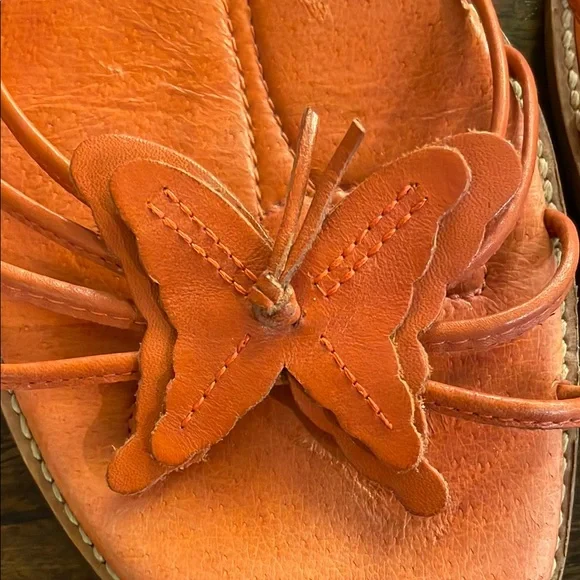 🦋 Nicole Women's Orange Sandals - Picture 8 of 11